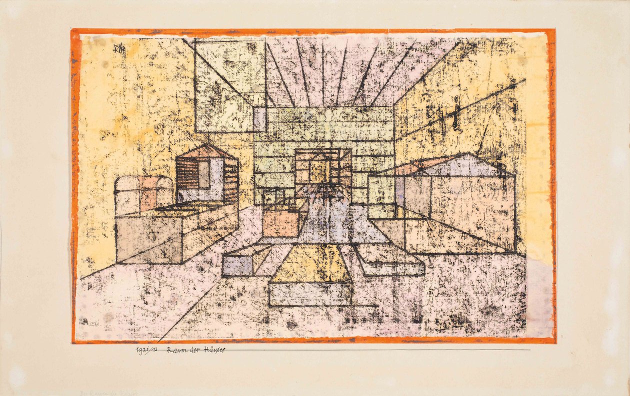 Przestrzeń Domów, 1921. autorstwa Paul Klee