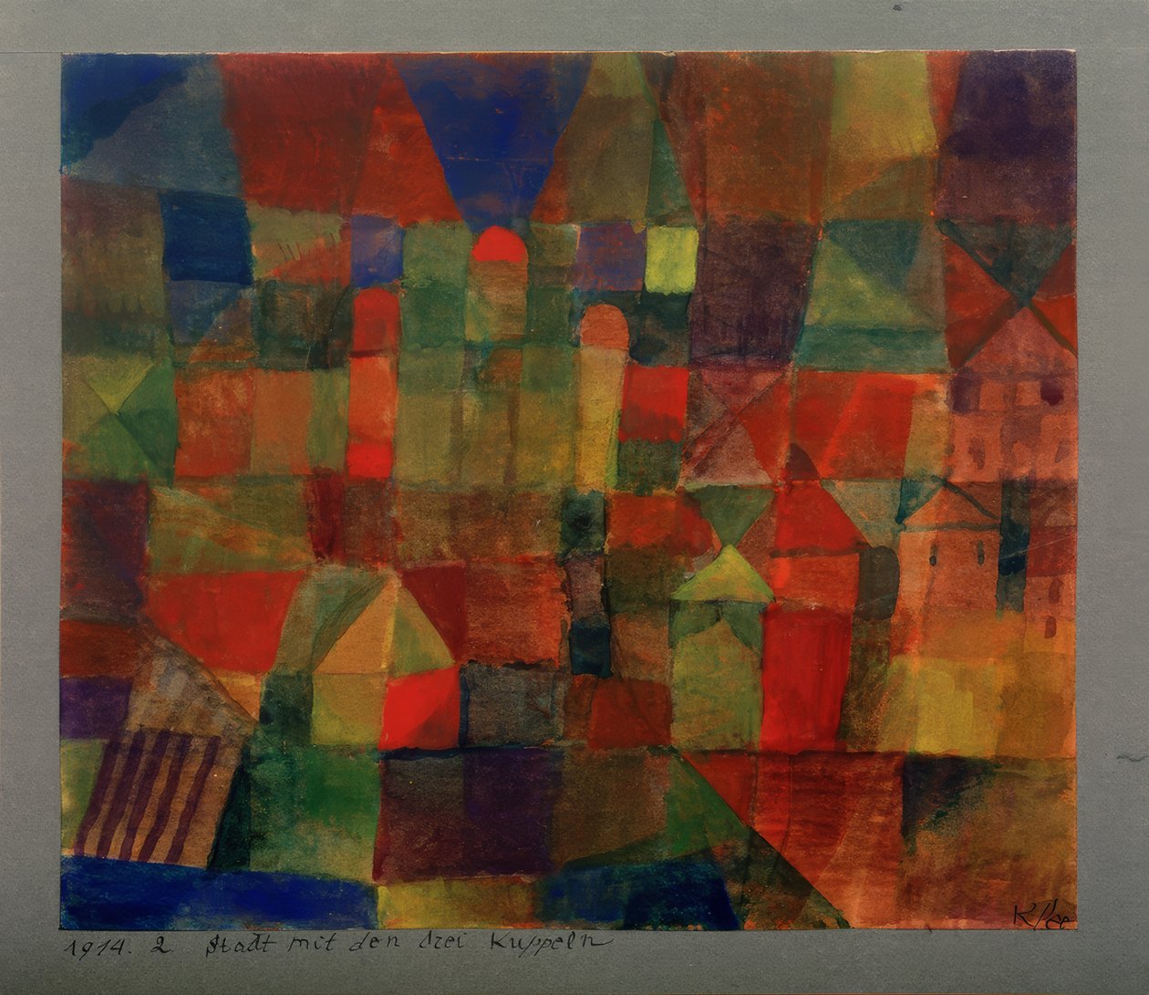 Miasto z trzema kopułami autorstwa Paul Klee