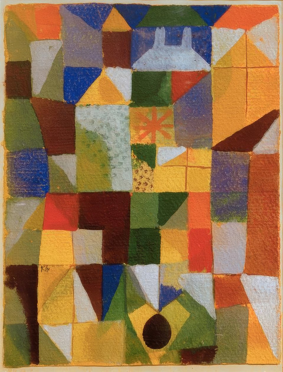 Kompozycja miejska z d. żółte okna autorstwa Paul Klee