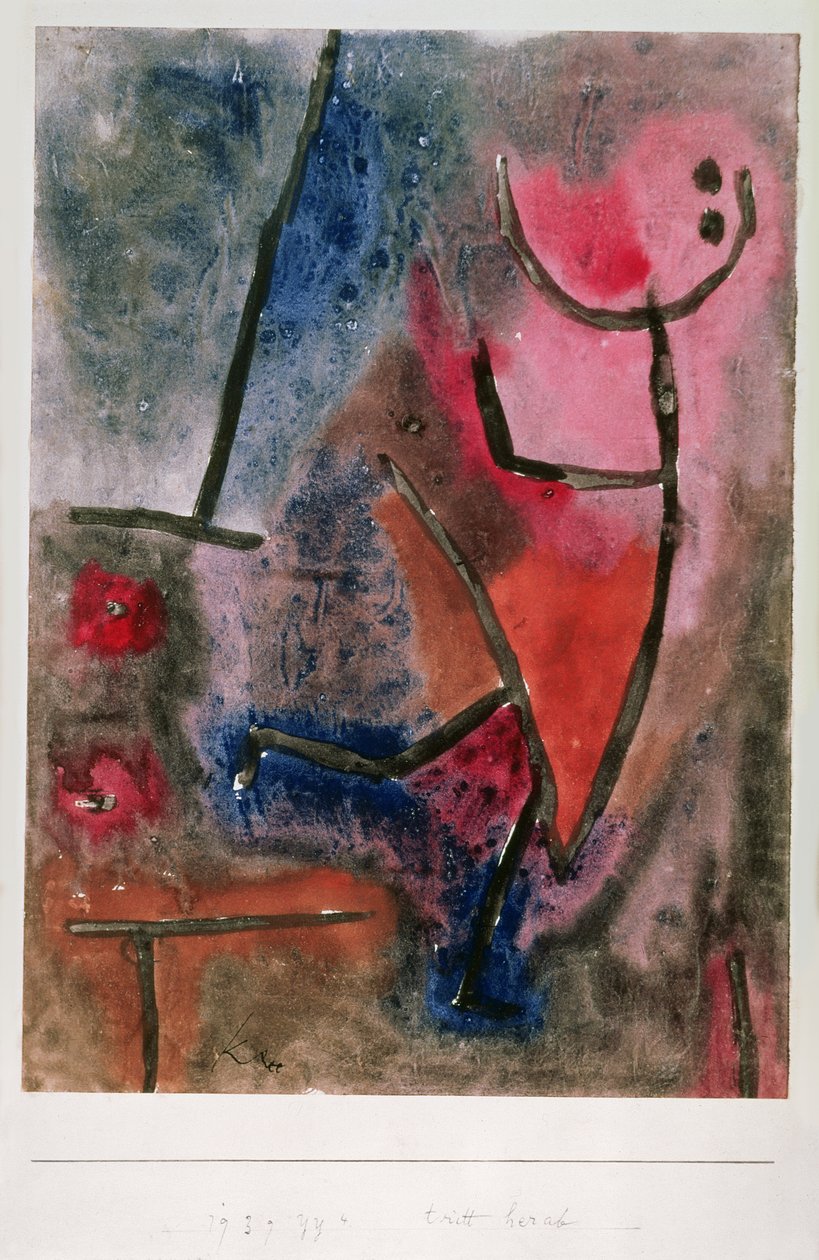 Schody w dół autorstwa Paul Klee