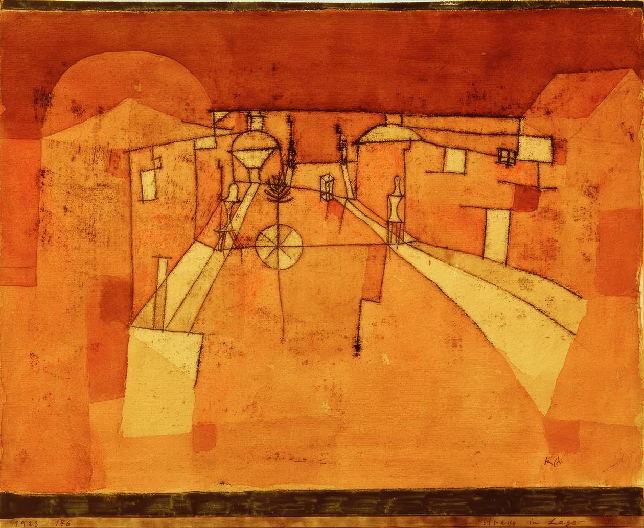 Droga w obozie autorstwa Paul Klee