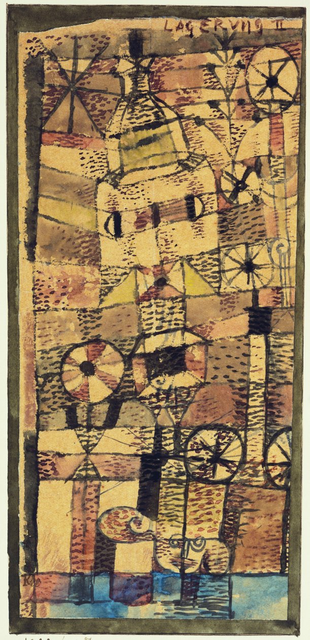 Rozwarstwienie II autorstwa Paul Klee