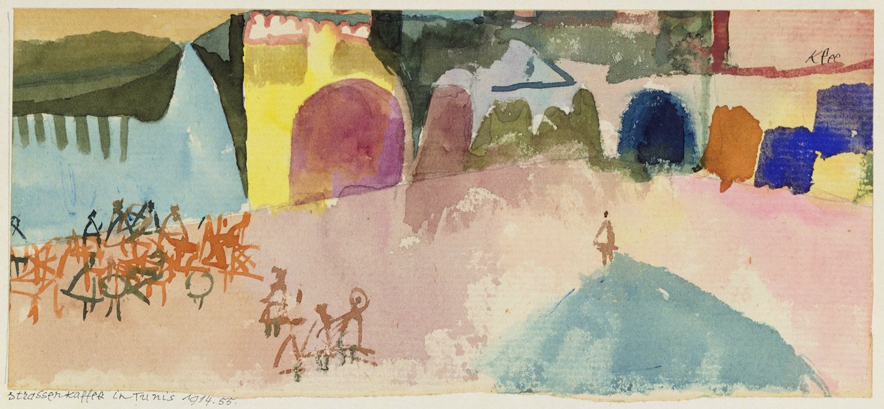 Street Cafe w Tunisie autorstwa Paul Klee