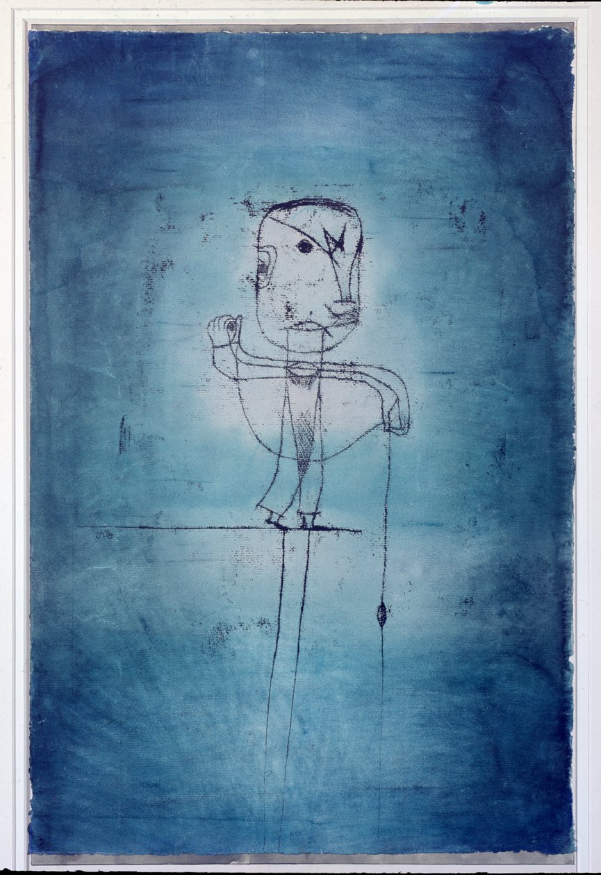 Wędkarz (olej na płótnie autorstwa Paul Klee