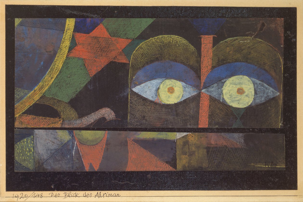 Spojrzenie Ahrimana, 1920. autorstwa Paul Klee