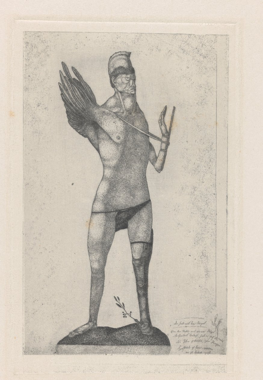 Bohater ze skrzydłem, 1905. autorstwa Paul Klee
