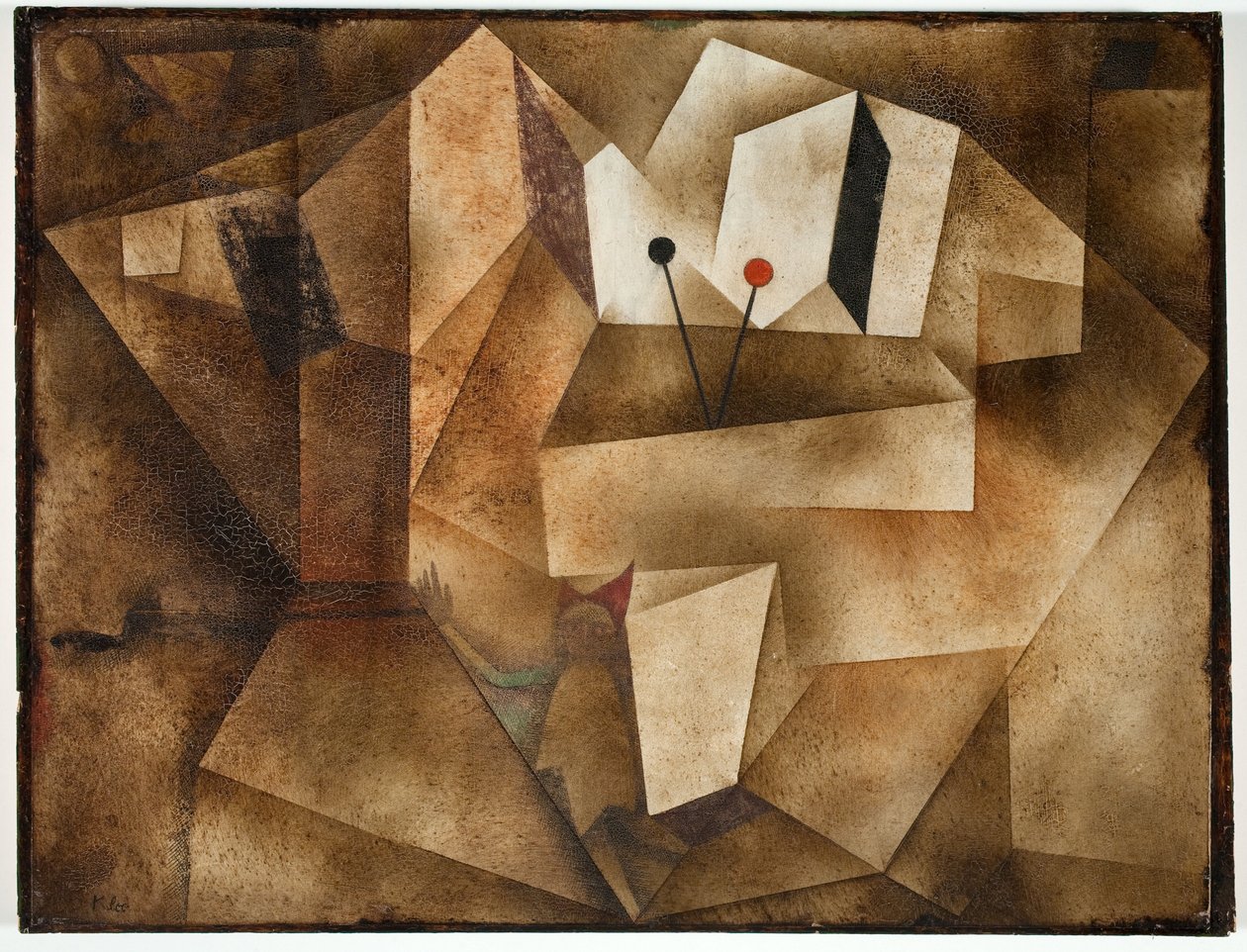 Organy Kettledrum (Die Paukernorgel) 1930 (olej na tekturze) autorstwa Paul Klee