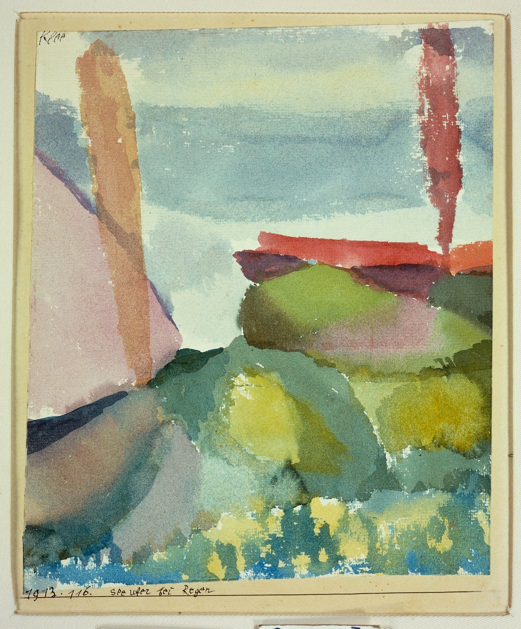 Wybrzeże w deszczu autorstwa Paul Klee