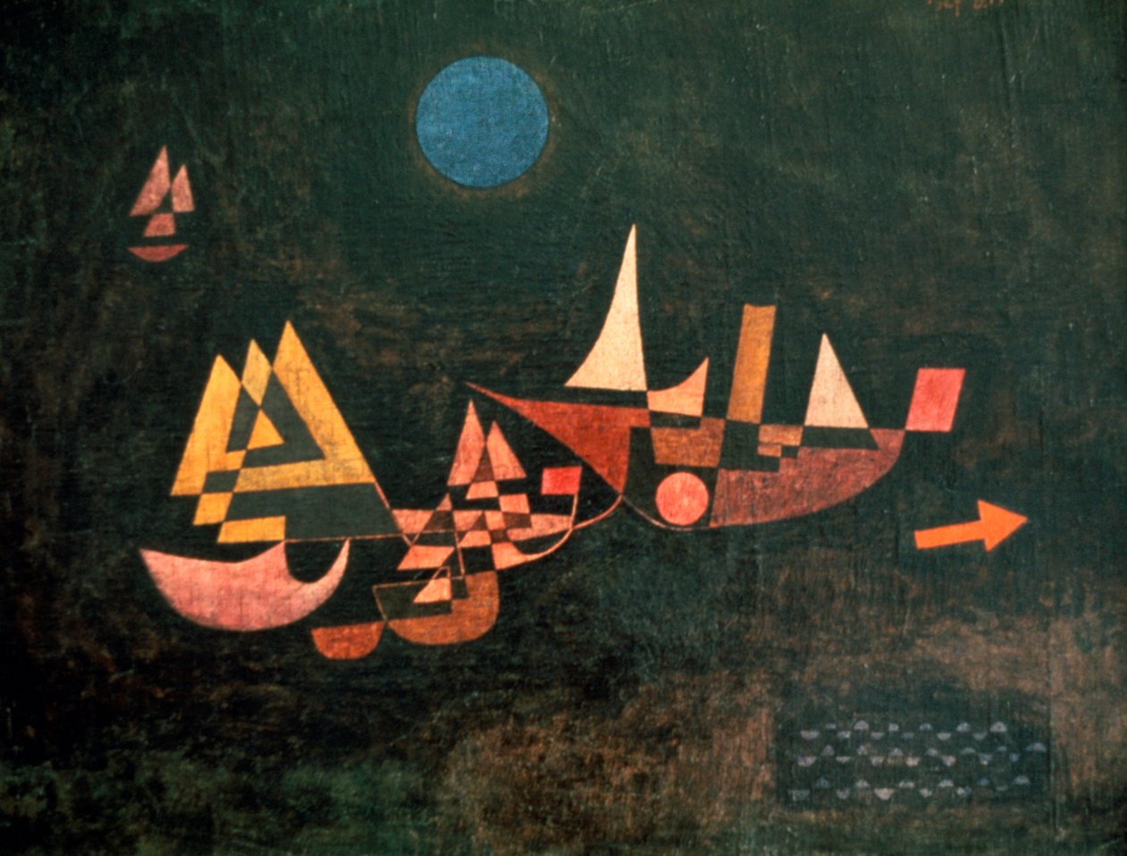 Odlot statków, 1927 autorstwa Paul Klee