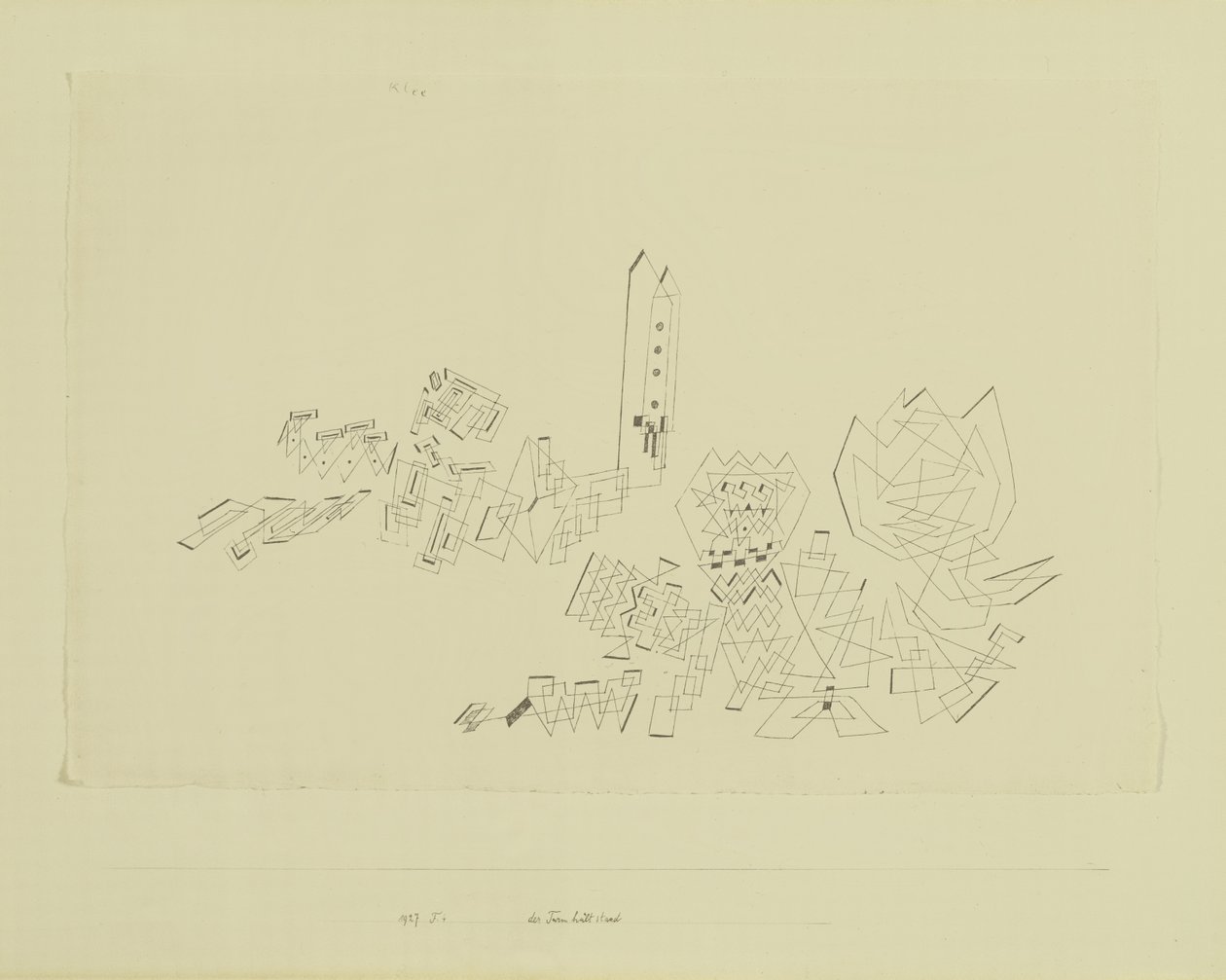 Башня выдерживает Attackpolish autorstwa Paul Klee