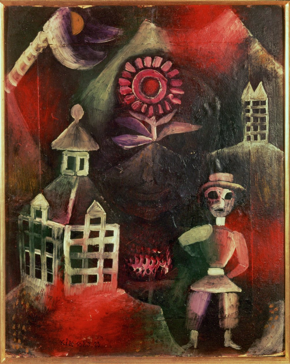 Szkoła (olej na tekturze) autorstwa Paul Klee