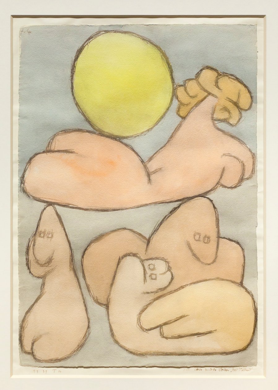 Tors i jej rodzina przy pełni księżyca autorstwa Paul Klee