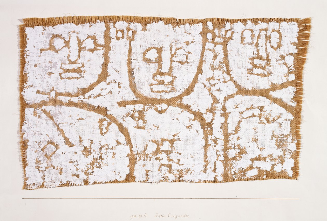 trzy postacie; Zjednoczenie w trójkącie autorstwa Paul Klee