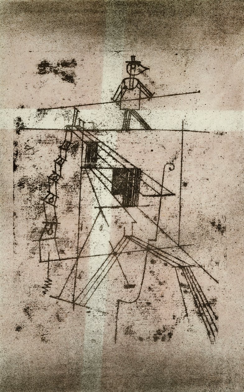 Linoskoczek; Seiltanzer (Kornfeld 95 IV b) autorstwa Paul Klee
