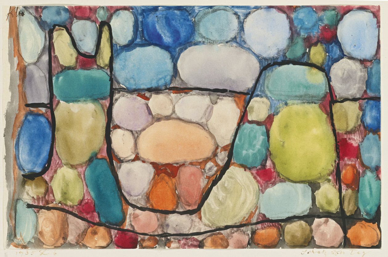 Skarb nad ziemią Skarb nad dniem, 1935 autorstwa Paul Klee