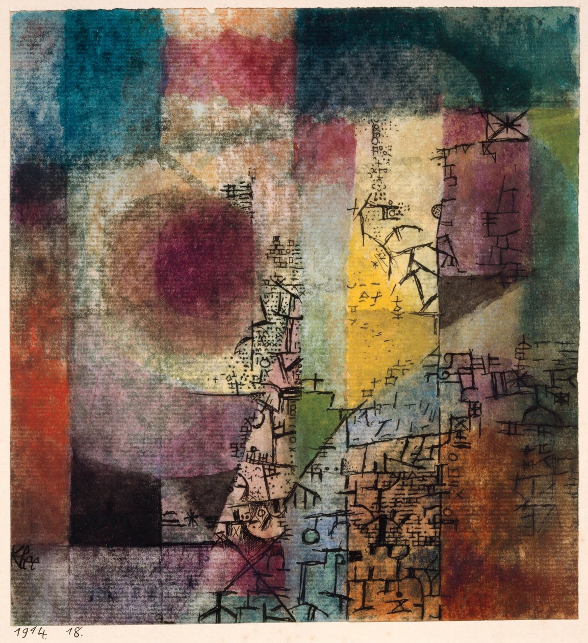 Bez tytułu, 1914. autorstwa Paul Klee
