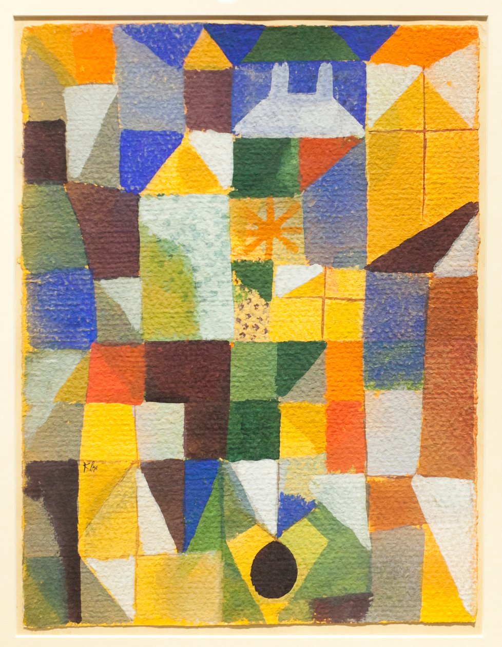 Kompozycja miejska z żółtymi oknami autorstwa Paul Klee
