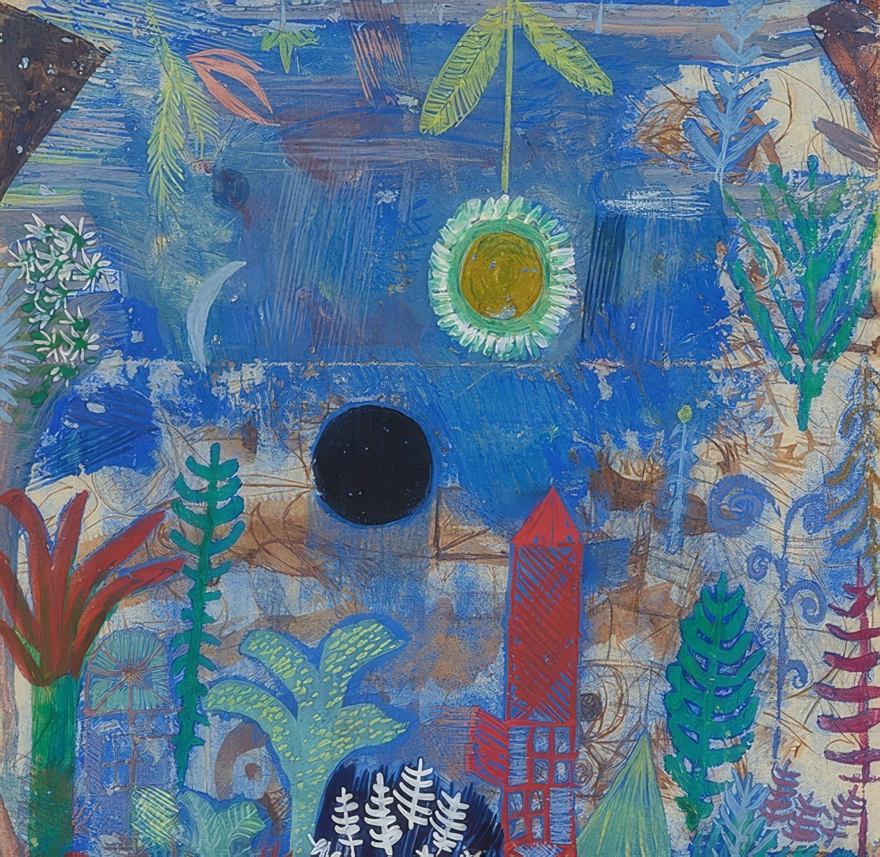 Zatopiony krajobraz. 1918 autorstwa Paul Klee