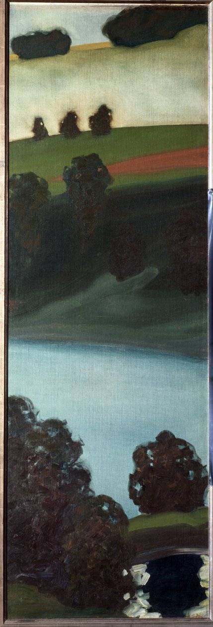 Widok na dolinę Aar, Szwajcaria - Malarstwo autorstwa Paul Klee