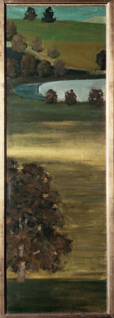 Widok na dolinę Aar, Szwajcaria - Malarstwo autorstwa Paul Klee