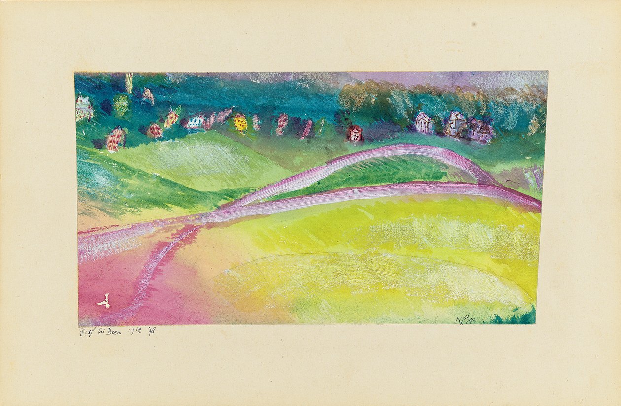 Wieś niedaleko Berna autorstwa Paul Klee