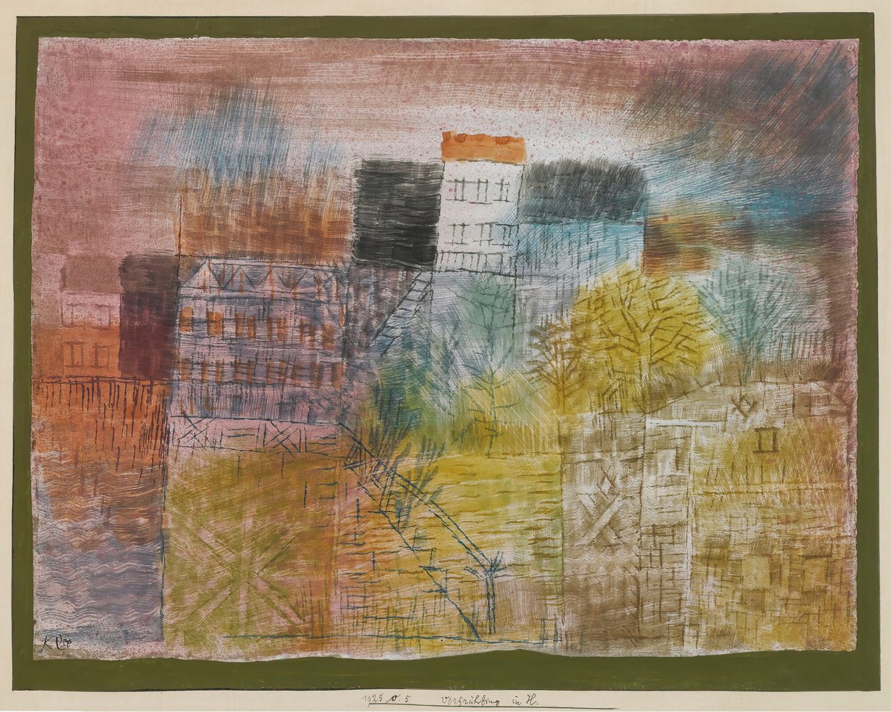 Vorfrühling w H. Wczesna wiosna w H. , 1925. autorstwa Paul Klee
