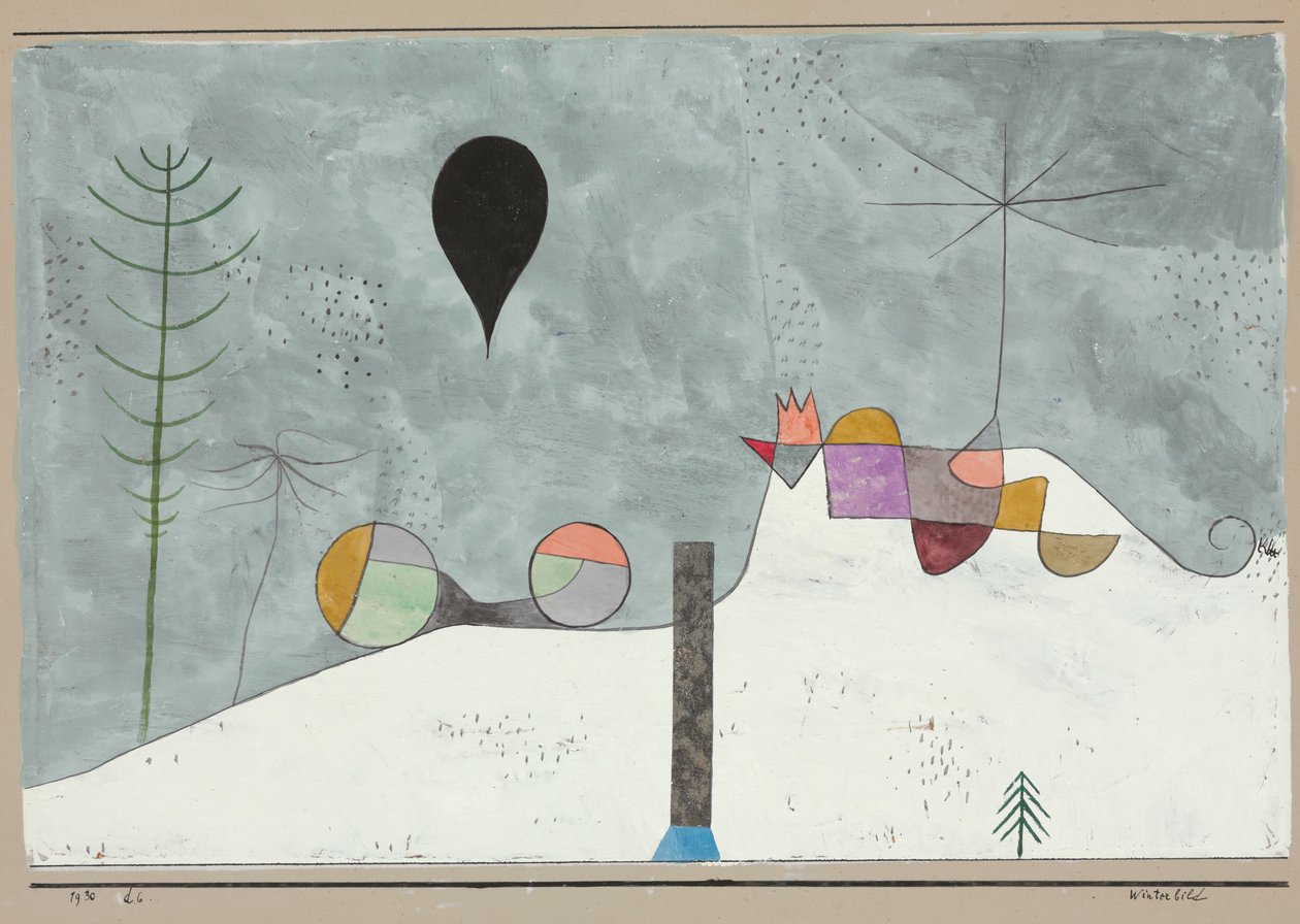 obraz zimowy; Winterbild autorstwa Paul Klee