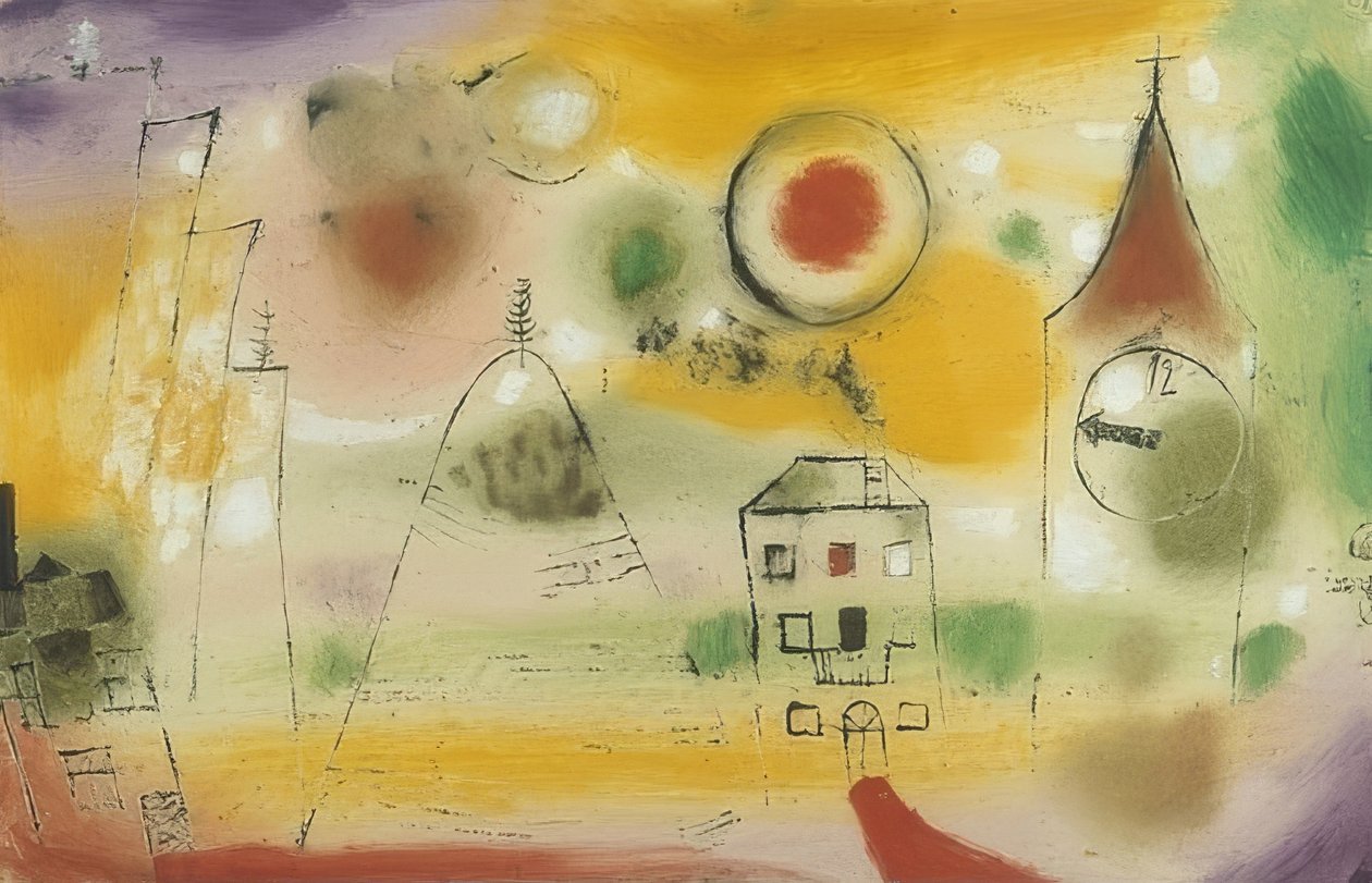 Zimowy dzień, krótko przed południem. 1922 autorstwa Paul Klee