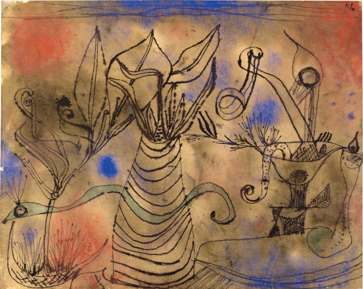 Z wężem, 1924. autorstwa Paul Klee