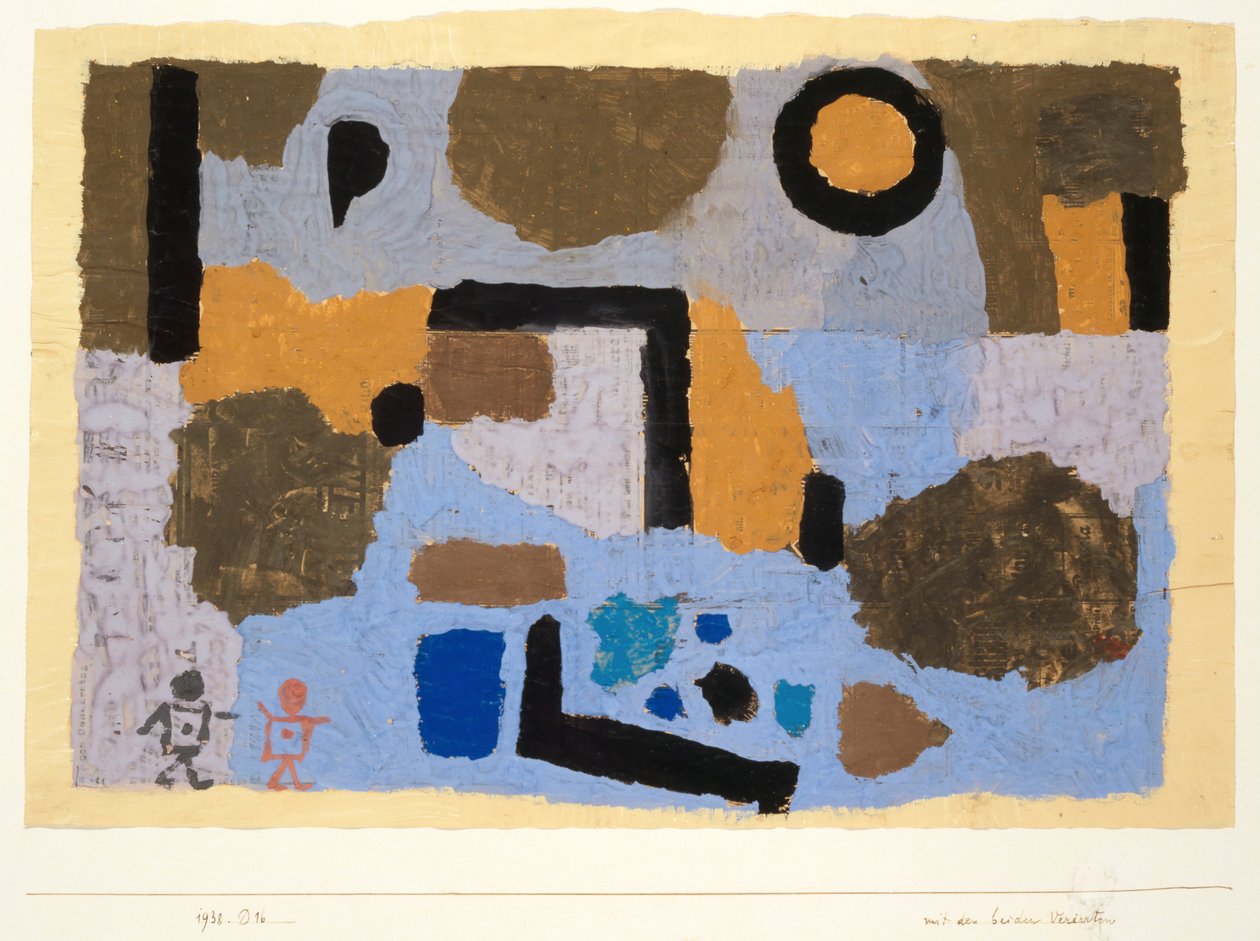 Z dwoma zaginionymi, 1938. autorstwa Paul Klee
