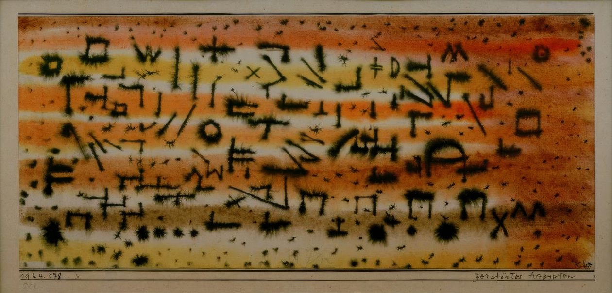 Zniszczony Egipt autorstwa Paul Klee
