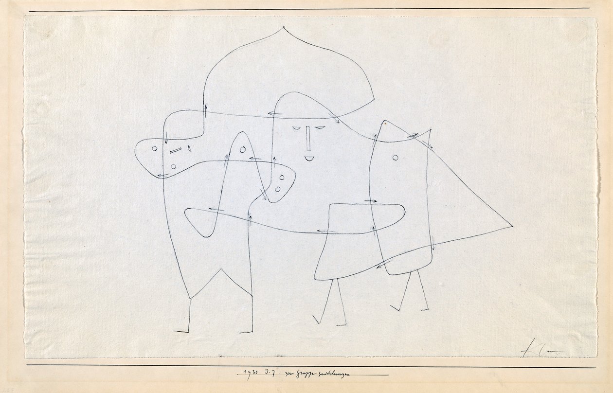 En group zamknięte Enlacés en un groupe, 1930. autorstwa Paul Klee