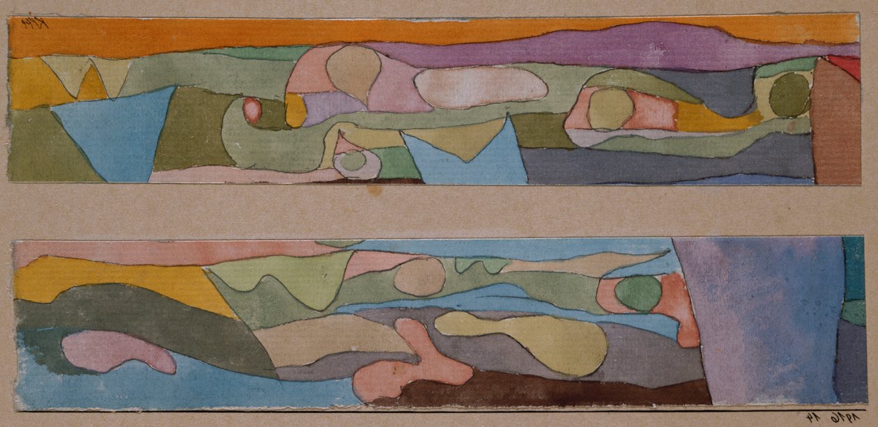 Dwa Małe Akwarele autorstwa Paul Klee