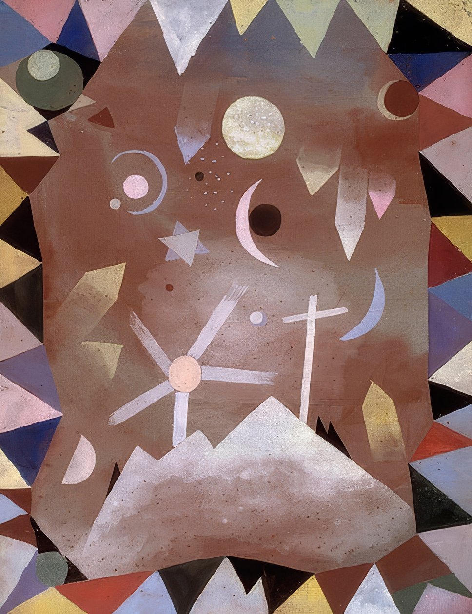 Ponad wysokością gór. 1917 autorstwa Paul Klee