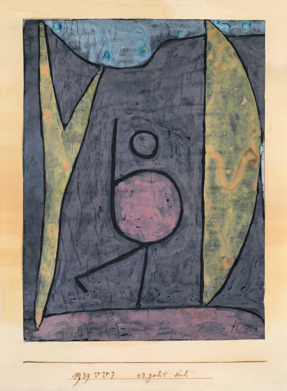 dzieje się, 1939 autorstwa Paul Klee