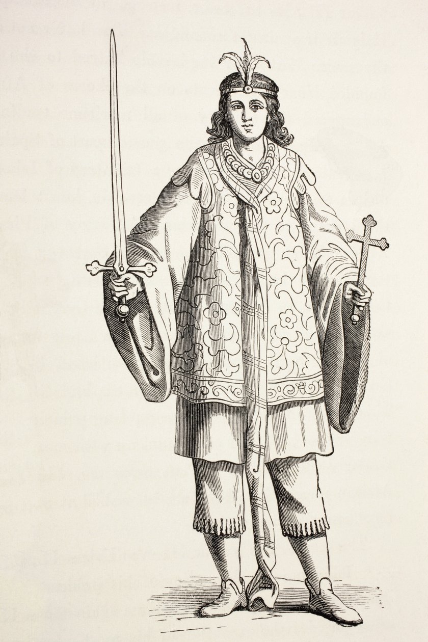 Strona Świętego Jana. Prester John był również znany jako Prezbiter Johannes. autorstwa Paul Lacroix