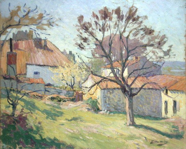 Wiosenne światło, Saintonge (olej na płótnie) autorstwa Paul Madeline
