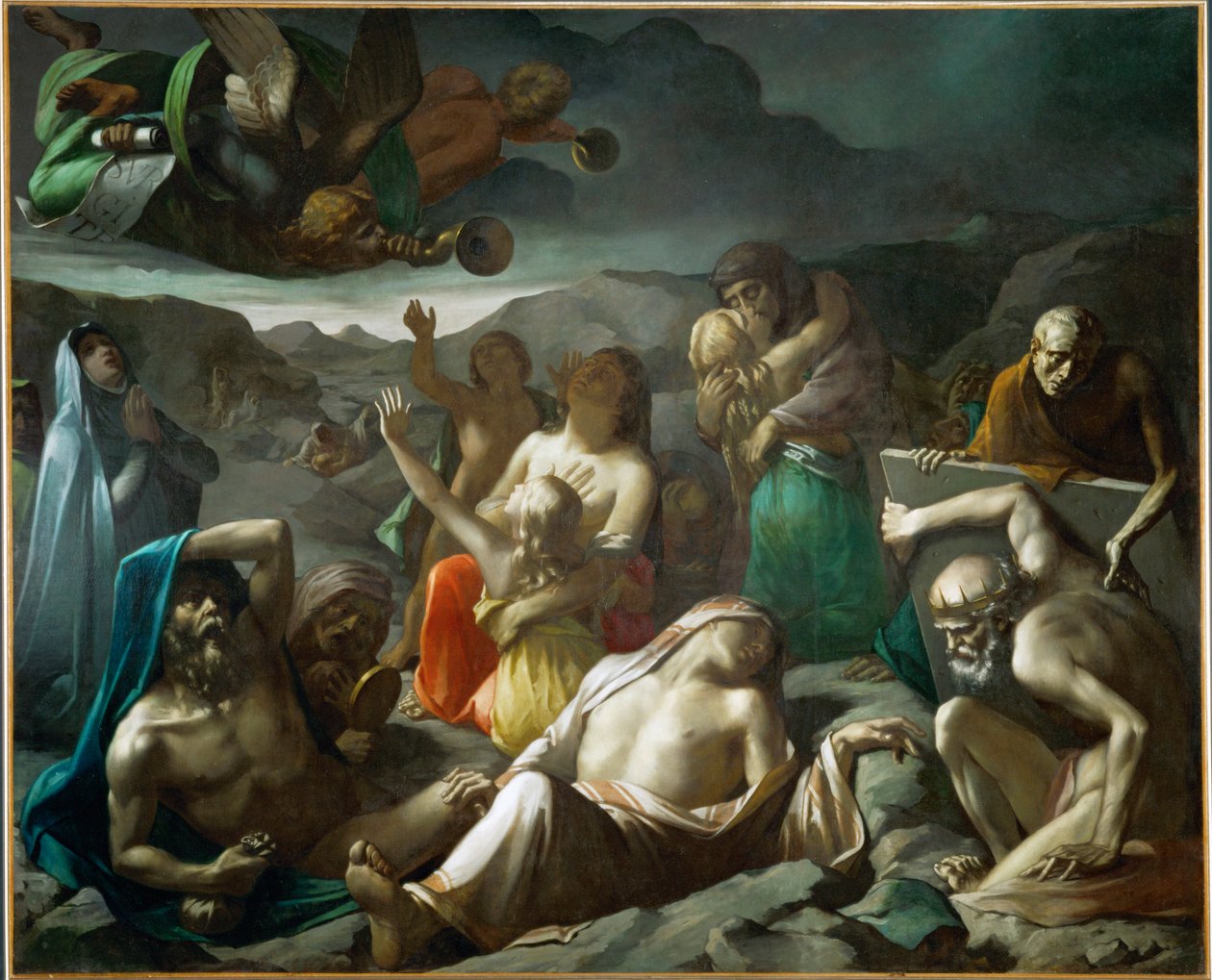 La resurrection des morts (obraz na płótnie) autorstwa Paul Marc Joseph Chenavard