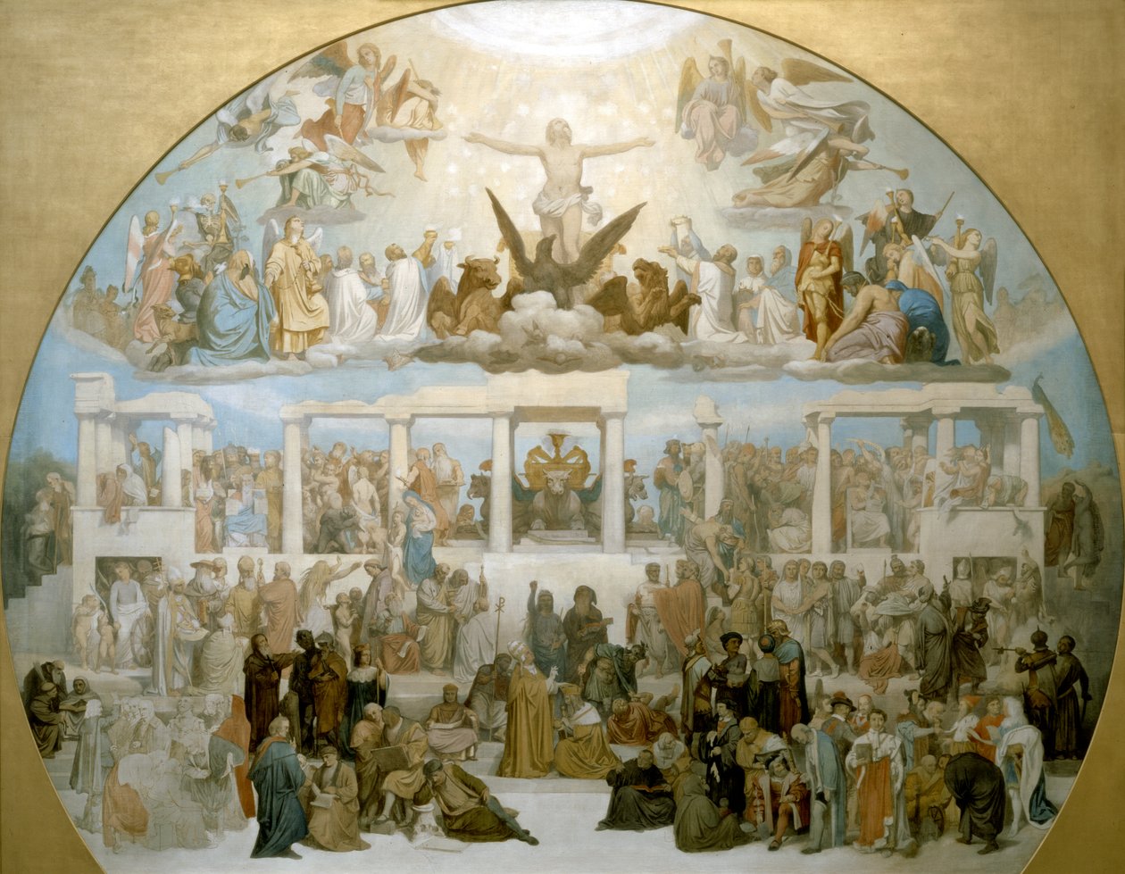 Palingeneza społeczna (szkic). 1848. (olej na płótnie) autorstwa Paul Marc Joseph Chenavard