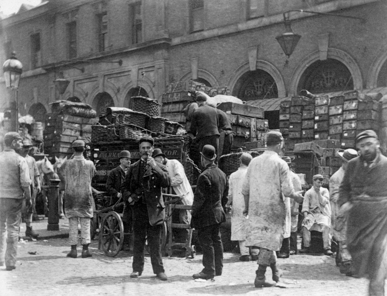 Targ Billingsgate, Londyn, 1893 autorstwa Paul Martin