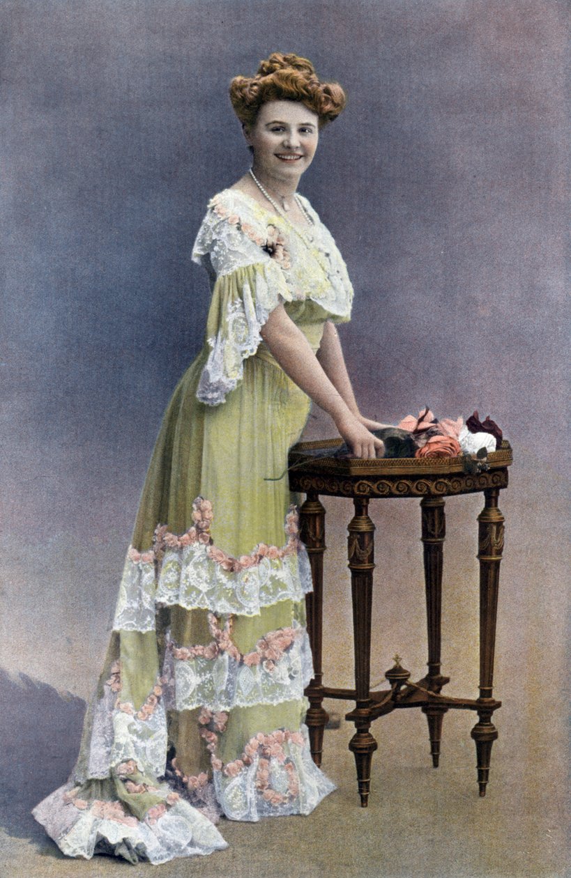 Francuska komediantka Blanche Toutain, zdjęcie: Paul Nadar z francuskiej gazety „Le Theatre”, luty 1905 autorstwa Paul Nadar