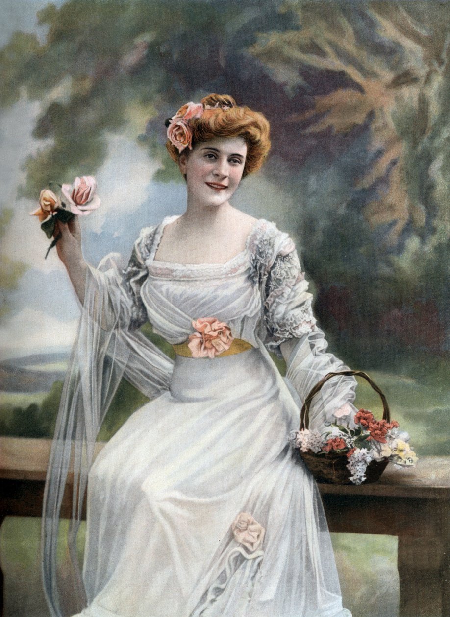 Francuska komik Melle Sylvie, Paryż, zdjęcie: Paul Nadar z francuskiej gazety „Le Theatre” 11 marca autorstwa Paul Nadar