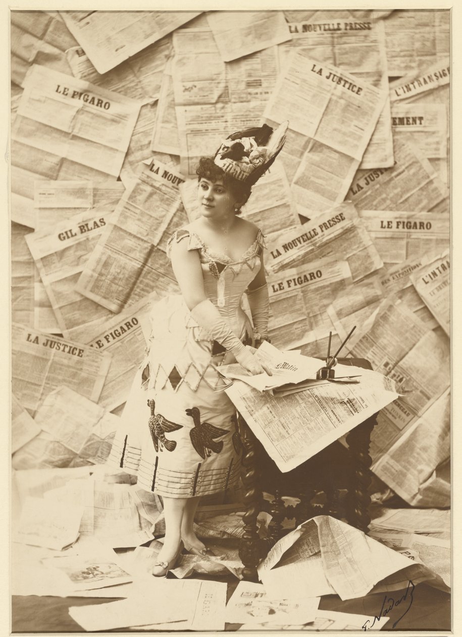 [Mlle Beaumaine, Théâtre des Variétés]. autorstwa Paul Nadar