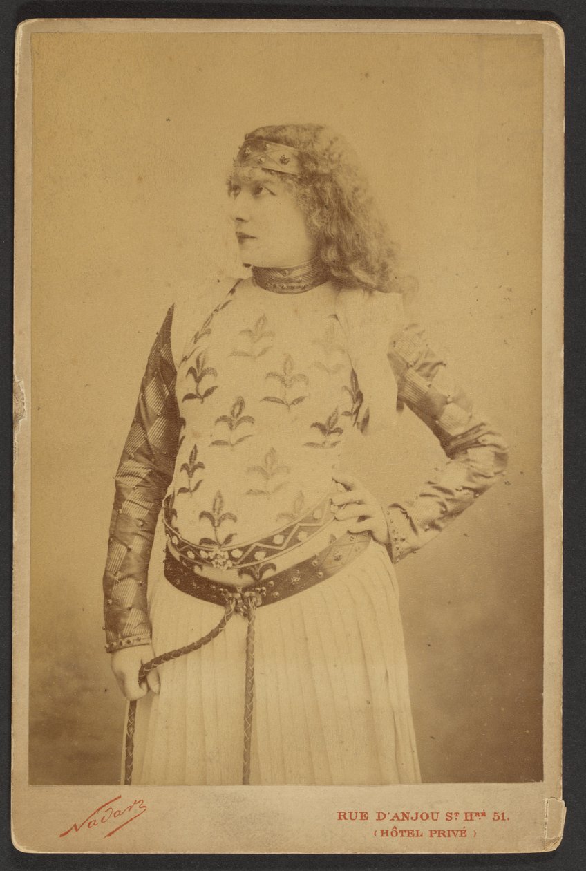 Sarah Bernhardt als Lady Macbeth autorstwa Paul Nadar