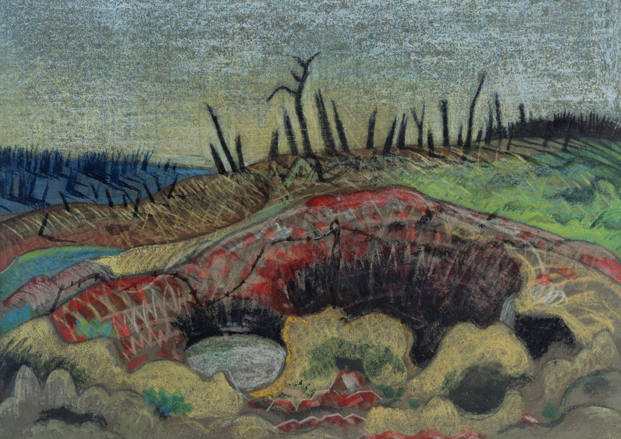 Farma, Wytschaete autorstwa Paul Nash