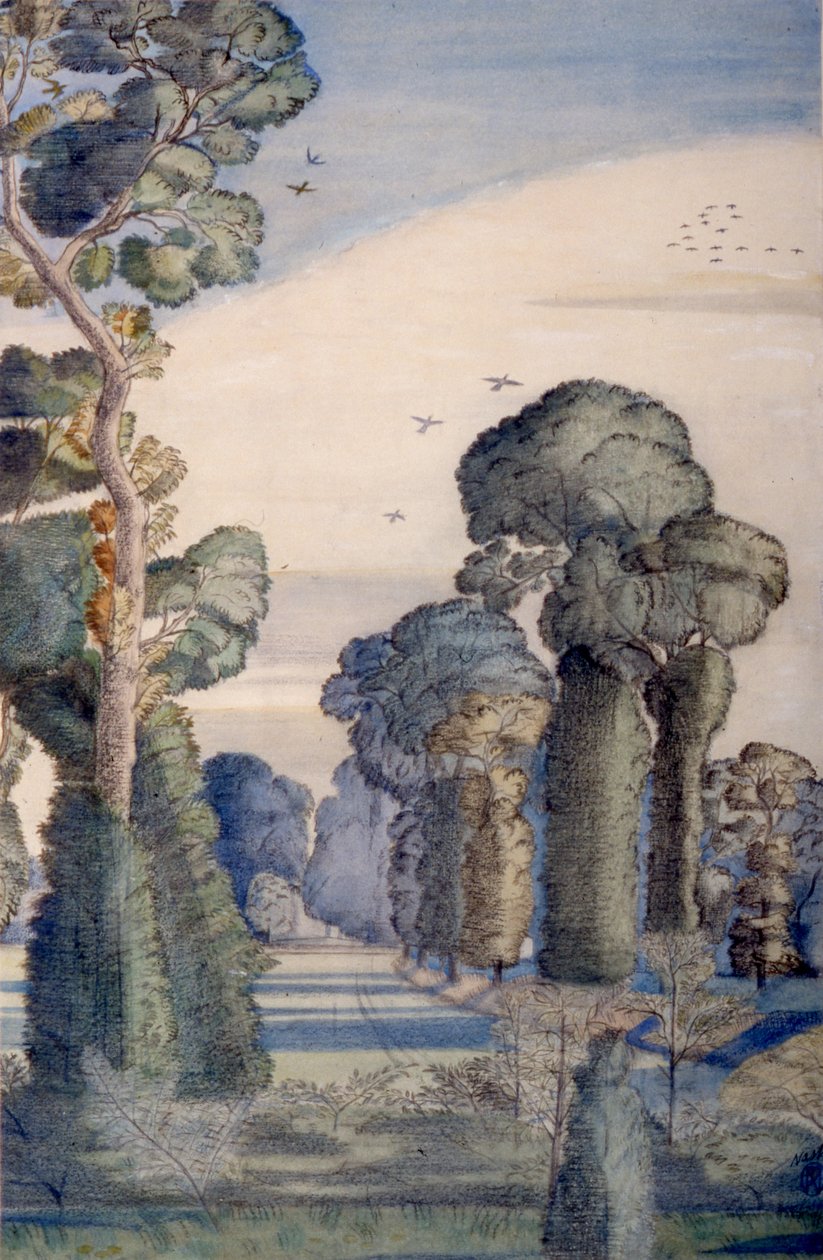 Krajobraz na Wood Lane autorstwa Paul Nash
