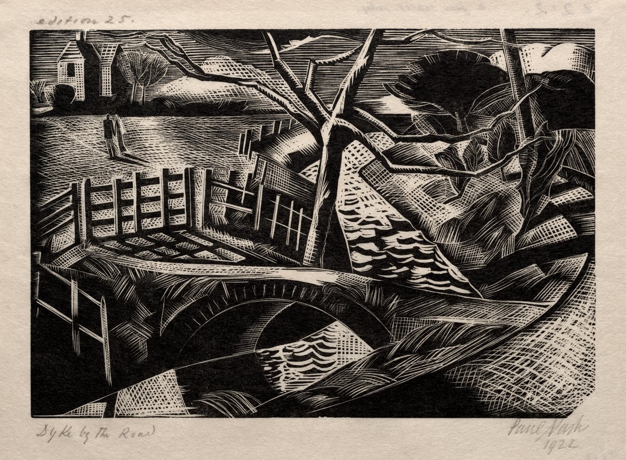 dyk przy drodze autorstwa Paul Nash