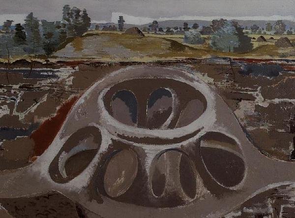 Dom Ziemi lub Twierdza autorstwa Paul Nash