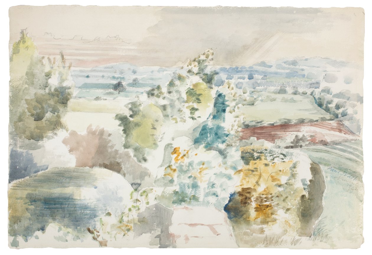 Krajobraz w kierunku Bredon autorstwa Paul Nash