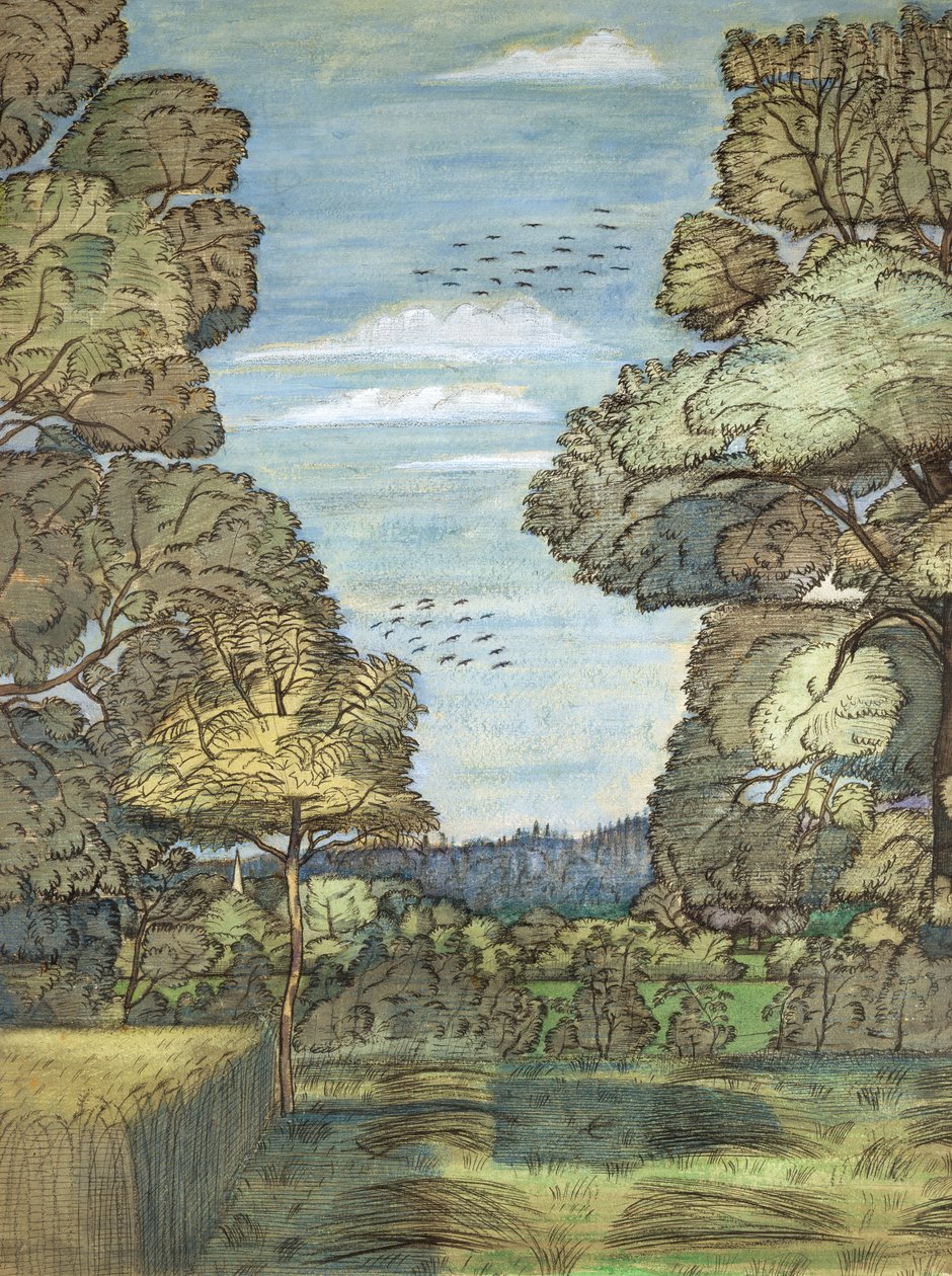 Letni krajobraz autorstwa Paul Nash